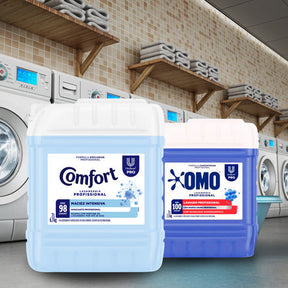 Lava Roupas Lavanderia Pro Omo 7l + Amaciante Comfort 7l